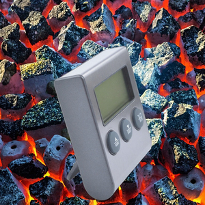 Digitale keukenthermometer, klok, timer, plastic oventhermometer voor het koken van voedsel, magnetron, vlees, rookoven - Product Image 3