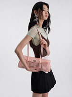 Anpassbare Y2K Retro Trendy Jelly Bag Damen Unterarmtasche mit Drehverschluss und langem Tragegurt für den Sommer-Streetstyle