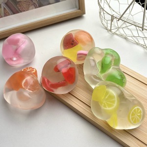 Vente en gros usine : Jouet anti-stress souple en forme de fruit, fait main, à l'huile de coco, moulable, infusé à la <span class=keywords><strong>vaseline</strong></span>, balle en caoutchouc souple pour enfants - Product Image 2