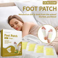 Patchs Détoxifiants pour les Pieds HODAF en Gros, Nettoyage Profond, à Base de Gingembre et d'Armoise Naturels, Certifiés CE, OEM Disponible, 10x13cm
