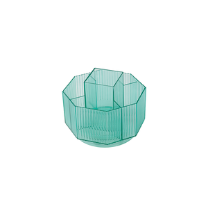 Organizzatore per Rossetti e Pennelli da <span class=keywords><strong>Trucco</strong></span>, Rotazione a 360 Gradi, Contenitore Multifunzione in Plastica <span class=keywords><strong>Trasparente</strong></span> per Tavolo da Toeletta - Product Image 5