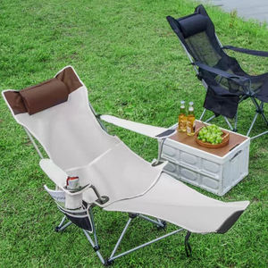 Phong cách mới sang trọng xách tay gấp kim loại sắt ghế cắm trại ghế cho bãi biển Ngoài trời câu cá - Product Image 4
