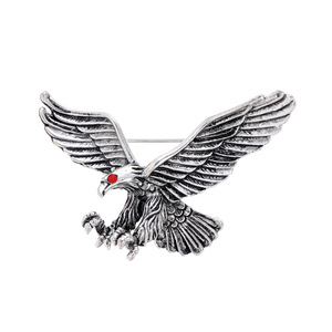 Broche Aigle Volant Vintage pour Hommes, Style Européen et Américain, Broche d'Animal à Ailes, Épingle pour Costume et Manteau, Accessoire de Mode - Product Image 1