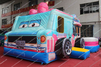 Ice Cream Van Bounce House Bull Riding Machine Étanche Football Blanc Bounce Castle Bubble House Trampoline Party Location Tente