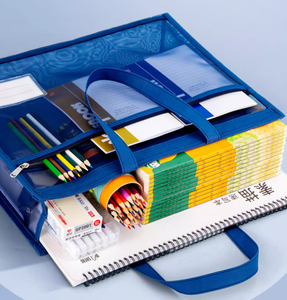 A3 Nylon rõ ràng tài liệu túi với xử lý tác phẩm nghệ thuật giấy kim cương sơn máy tính xách tay lưu trữ học sinh trường văn phòng Nộp đơn <span class=keywords><strong>Tote</strong></span> Pouch - Product Image 6