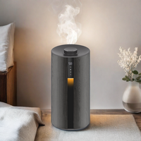 Humidificateur d'air à grain de bois humide de 3,5 L avec grand réservoir d'eau domestique, diffuseur d'huiles essentielles, hôtel, prise de type US/UK