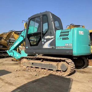 Excavadora Hidráulica de Orugas KOBELCO SK75 de Segunda Mano con Repuestos Incluidos, Envío Gratuito, Bajo Precio y Horas de Uso Bajas, Buena Calidad - Product Image 2