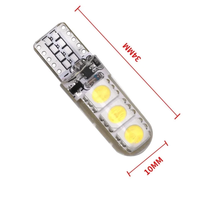 12V T10 W5W Auto-LED-Glühbirne Blinker 6SMD Superhell Weiß Blau Rot Auto-Innenraumbeleuchtung Leselampe Kennzeichenbeleuchtung