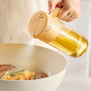 Dispensador de Aceite de Vidrio Beaute, Tamaño L, con Pulverizador Automático a Presión, Tapa Abatible, Botella para Condimentos, Uso en la Cocina - Product Image 4