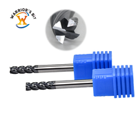Warrior's Bit 12mm CNC fraise en bout carbure monobloc métal dur 4 bords revêtement plat carré fraise en bout pour métal OEM personnalisable