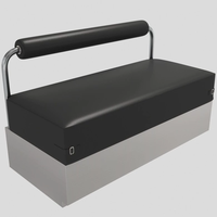 Chaise de salle à manger de style industriel, meubles pour restaurant et café avec cadre en acier inoxydable