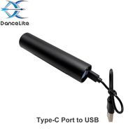 Lampe torche LED UV longue portée OEM Mini S22 365nm, rechargeable USB-C, lumière noire avec batterie intégrée