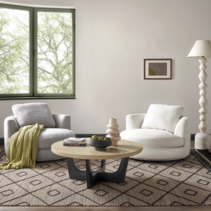 Sofá individual giratorio Circular de estilo italiano, silla de ocio para sala de estar moderna de lujo, silla de rotación perezosa para dormitorio de diseñador - Product Image 5