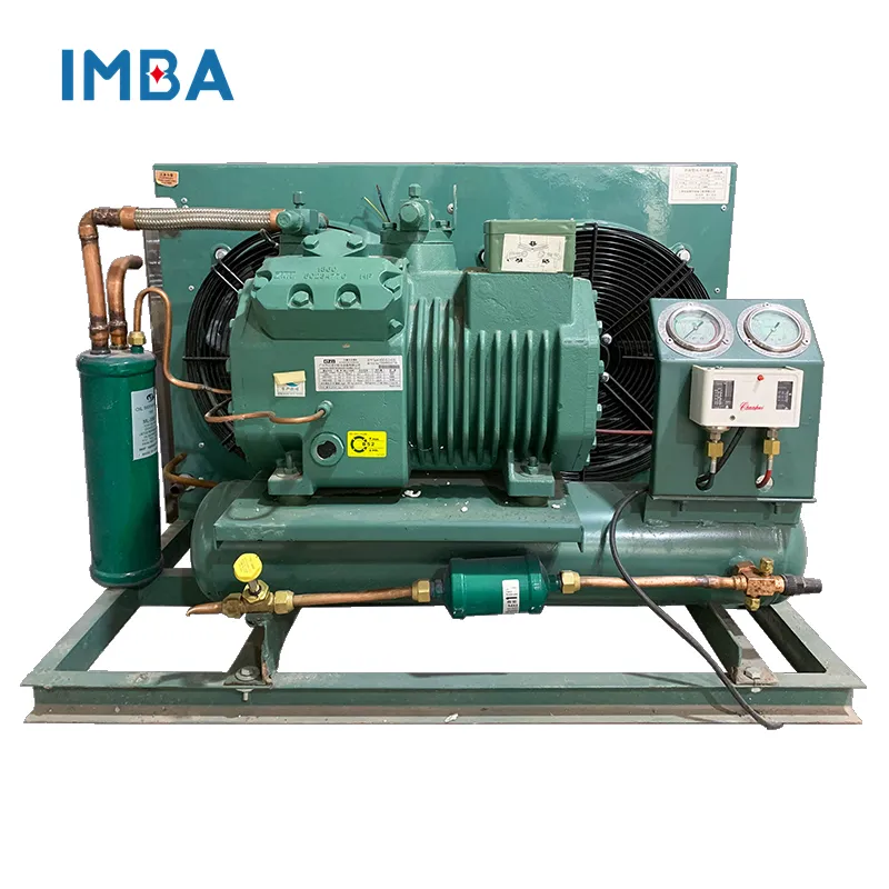 cold room refrigeration compressor 5hp r22 Refrigeration Unit Air Cooled Open Type Cold Storage Compressor Condensing Unit