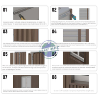 Panneaux muraux ondulés WPC à prix d'usine pour la décoration extérieure de la maison offrant un style moderne et une durabilité extérieure durable