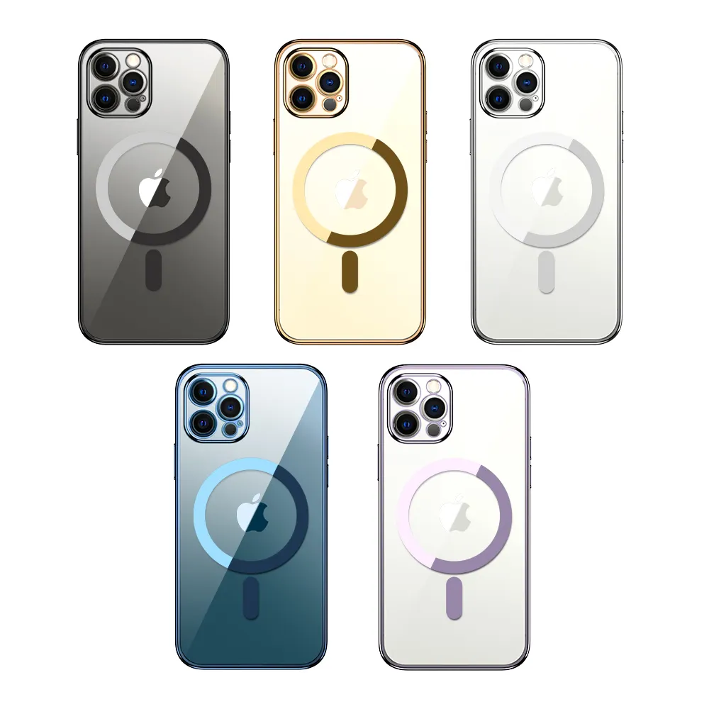 Luxury Soft Silicone Flexible Rubber Jelly Mobile Phone Bags Chrome Case For iPhone 7 8 Plus 11 12 13 Mini Pro Max X XR XS MAX
