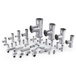 Prensa de perfil de acero inoxidable, accesorio de codo para fontanería de agua, 304/316L M - Product Image 2