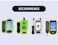 Station de ligne terrestre murale RJ45 POE Power à environnement difficile Téléphones PSTN/GSM ATEX avec haut-parleur Public Payphone