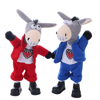 Jouets pas chers populaires, âne dansant en peluche, jouet chien en peluche musical chantant, jouet électronique de Noël