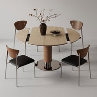 Table à manger rotative ronde à carrée, gain de place, style moderne minimaliste, en pierre frittée, pour petit appartement