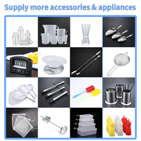 Ensemble d'ustensiles et de petits outils en acier inoxydable durable pour la préparation de thé au lait, café, bubble tea et jus – Idéal pour les bars et les salons de thé.