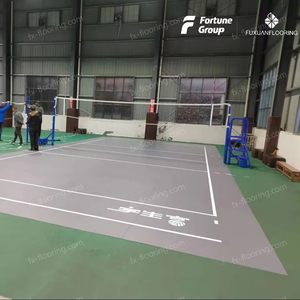 Interior Durable PVC Pickleroll Court Floor Voleibol Bádminton y Baloncesto Pickleball PVC Court Flooring - Product Image 1