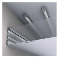 Film de plafond tendu translucide perforé de 1,5 à 5,0 m de largeur, fourni par l'usine, avec profilé en aluminium double couche pour plafond tendu