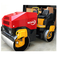NIVO 1ton 2ton 3ton mini rouleau compresseur hydraulique double tambour vibrateur rouleau compacteur utilisé comme rouleau compresseur ou pièces