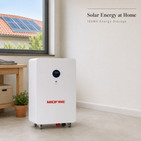 Batterie solaire LiFePO4 murale 51,2 V 48 V 100 Ah 200 Ah 300 Ah pour système de stockage d'énergie domestique