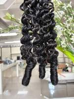 Cheveux synthétiques naturels de haute qualité pour tresses au crochet, bouclés style birman, 15 mèches par sachet, extensions pré-bouclées pour femmes noires