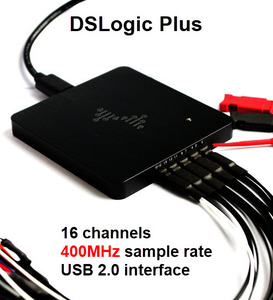 Analyseur USB Original Agent Price, 5x Bande passante supérieure à 400M, Échantillonnage jusqu'à 16 Canaux, Analyseur DSLogic Plus - Product Image 1