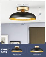 Plafonnier rond en fer de 12 pouces et 16 pouces, moderne, 3000k 4000k 6500k, lumière LED de plafond réglable pour la maison, la chambre à coucher, le salon