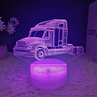 Lampe 3D à la Mode de Haute Qualité 3 Couleurs Réglables Lumière Nocturne Décorative Anime pour Adolescents