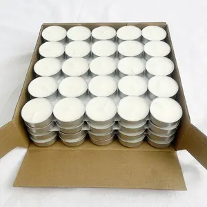 Preiswerte individuelle Eigenmarken weiße Paraffin-Teelichterkerzen