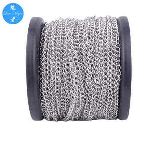 Wholesale by Meter Stainless Steel Jewelry <strong>Extender</strong> Soldered 304 Curb <strong>Chain</strong> with Welded Link - Product Image 1