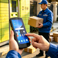 Terminal Portátil Android PDA con Lector de Códigos de Barras, Último Modelo con Sistema Android 12 de 5.7 Pulgadas, Resistente al Agua para Uso en Almacenes