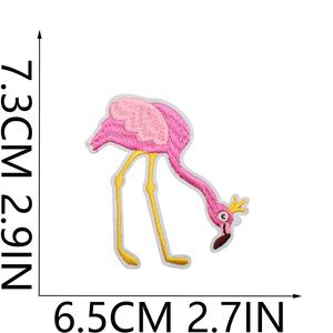 Nouvelle broderie thermocollante flamant rose pour vêtements et sacs – Vente chaude - Product Image 4