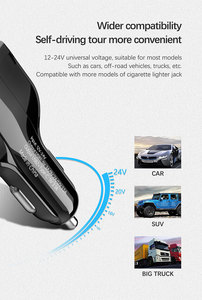 Cargador de Coche USB de 35W, USB 2A+1C, Carga Rápida, 2 Puertos USB, Adaptador para Encendedor de Cigarrillos, para iPhone, Samsung, Cargadores Rápidos - Product Image 3