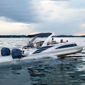 Bateau <span class=keywords><strong>de</strong></span> pêche familial <span class=keywords><strong>de</strong></span> luxe <span class=keywords><strong>de</strong></span> 19 pieds en aluminium, <span class=keywords><strong>moteur</strong></span> hors-bord, coque en fibre <span class=keywords><strong>de</strong></span> verre soudée, yacht <span class=keywords><strong>de</strong></span> lac, divertissement en groupe, <span class=keywords><strong>remorque</strong></span> en option - Product Image 1