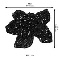 Applique personnalisée avec motif floral et perles, patchs brodés à coudre sur les vêtements et les chapeaux, pour cadeaux, accessoires vestimentaires, tissu principalement