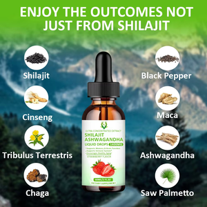 Gotas Líquidas de Shilajit Natural del Himalaya y Ashwagandha, 1400mg, 85 Minerales Traza con Ginseng para Reforzar el Sistema Inmunológico - Product Image 5