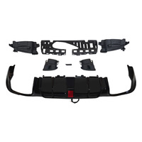2016-2020 Mercedes-Benz Classe E W213 pour Kit diffuseur de queue de lèvre arrière Style Brabus avec lumières LED Pare-chocs modifié État neuf