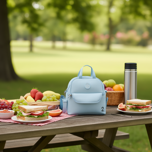 Borsa termica per bento 27x25x17 cm con rivestimento interno in lamina per la conservazione degli alimenti - Product Image 2