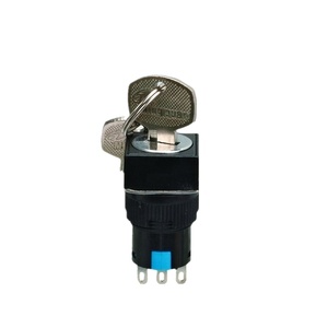 Interruptor selector de llave eléctrica, pulsador de retorno de resorte, XDL16-11YF - Product Image 3