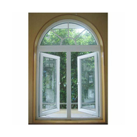 Ventanas de Aluminio con Certificado CE, Diseño Arqueado, Vidrio de Media Luna, Ventanas Exteriores para Casa
