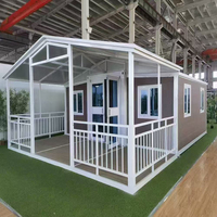 Maison mobile préfabriquée personnalisée de 40 pieds ou 20 pieds, extensible, avec chambre, écologique, moderne, en acier isolé