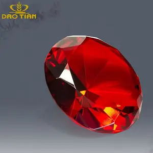 Red Gem Glass diamond shape Crystal gift Wedding Favor DT-dm80
