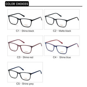 Monture de lunettes carrée grise Jack 53-17-140, monture complète, unisexe, tendance mode, lunettes pour adultes - Product Image 2