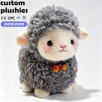 Peluche Mouton Blanc Kawaii Très Vendue, Adorable Agneau en Polaire Bouclée avec Nœud Cerise, Cadeau pour Filles