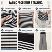 Leggings de yoga rayés écologiques personnalisés à marque privée, 81 % nylon recyclé, 19 % élasthanne, extensibles dans les quatre sens, pantalon large pour la gym et l'entraînement